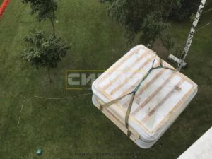 СИЗИФ - Фото Подъем ванны на крышу, номер 11850