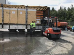 СИЗИФ - Фото Разгрузка оборудования на заводе ГЕРОФАРМ, номер 11777