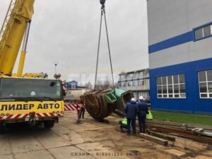 СИЗИФ - Фото Такелаж огромной газовой турбины, номер 11925