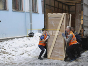 СИЗИФ - Фото Подъем медицинских холодильников весом 300 кг, номер 16042