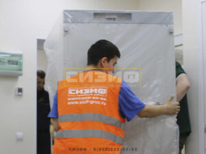 СИЗИФ - Фото Подъем медицинских холодильников весом 300 кг, номер 16044
