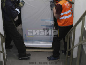 СИЗИФ - Фото Подъем медицинских холодильников весом 300 кг, номер 16006