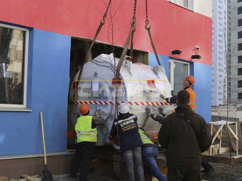 СИЗИФ - Разгрузка МРТ в районную поликлинику