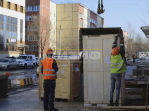 СИЗИФ - Фото Разгрузка медицинского аппарата МРТ, номер 16125