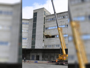СИЗИФ - Фото Подъём конвейерной линии через окно на высоту 25 метров, номер 23334